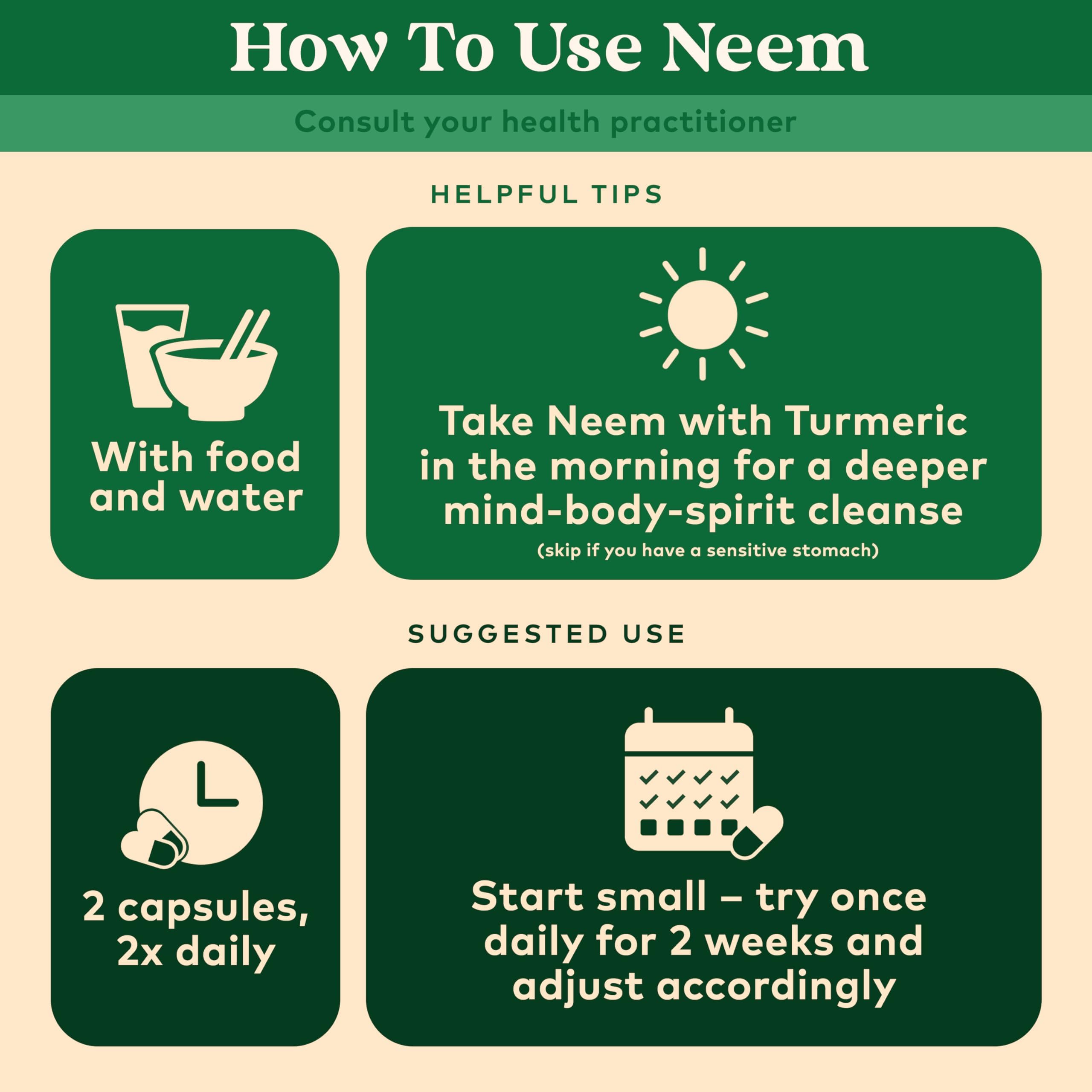 ORGANIC INDIA Neem Leaf Capsules USDA Organic seal featured.