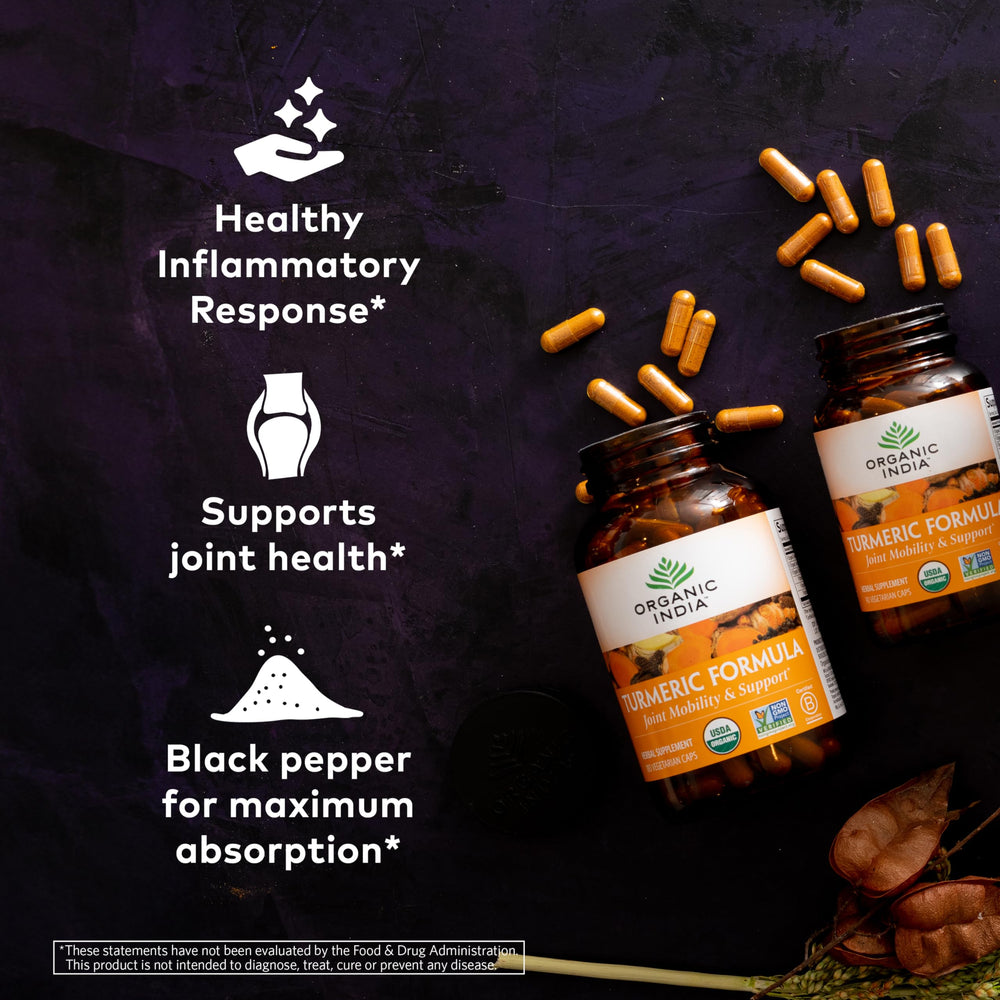 Organic India Organic Trikatu ingredients label highlights absorption