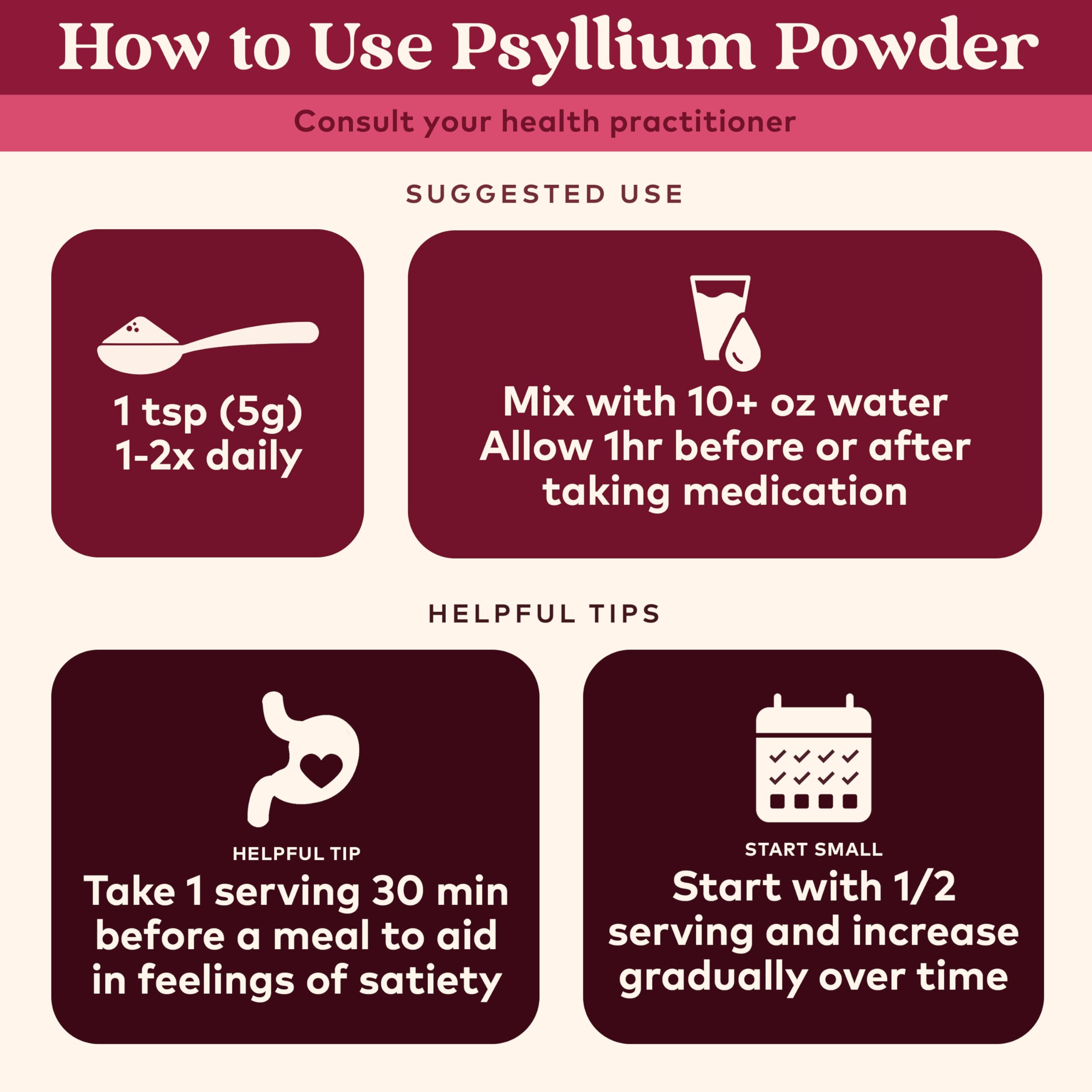 Organic India Psyllium Powder with scoop for precise measuring and consistency