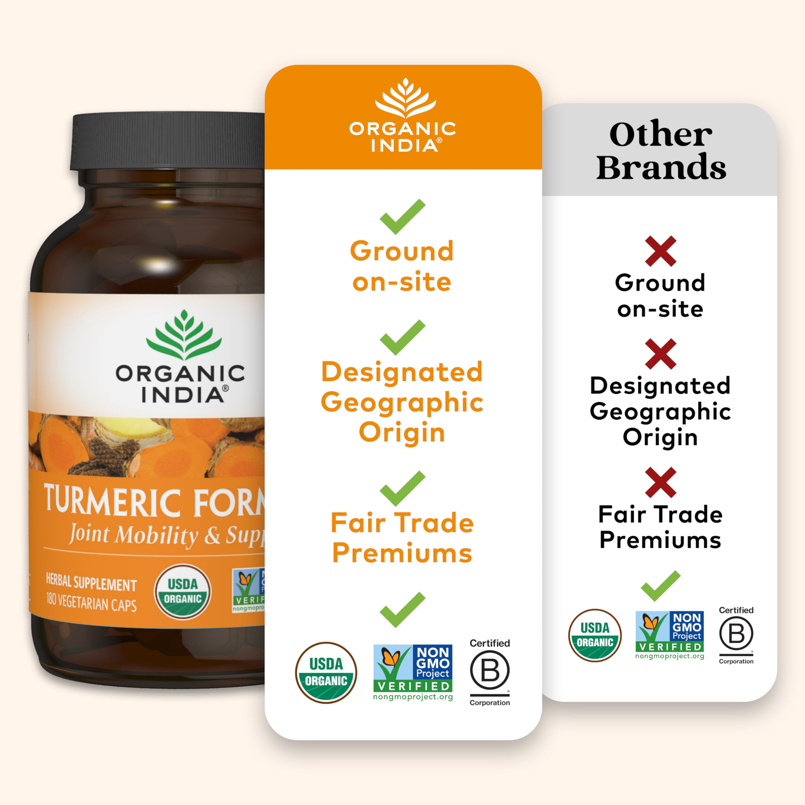 Organic India Turmeric Curcumin - Joint Mobility & Immune Support, USD ...