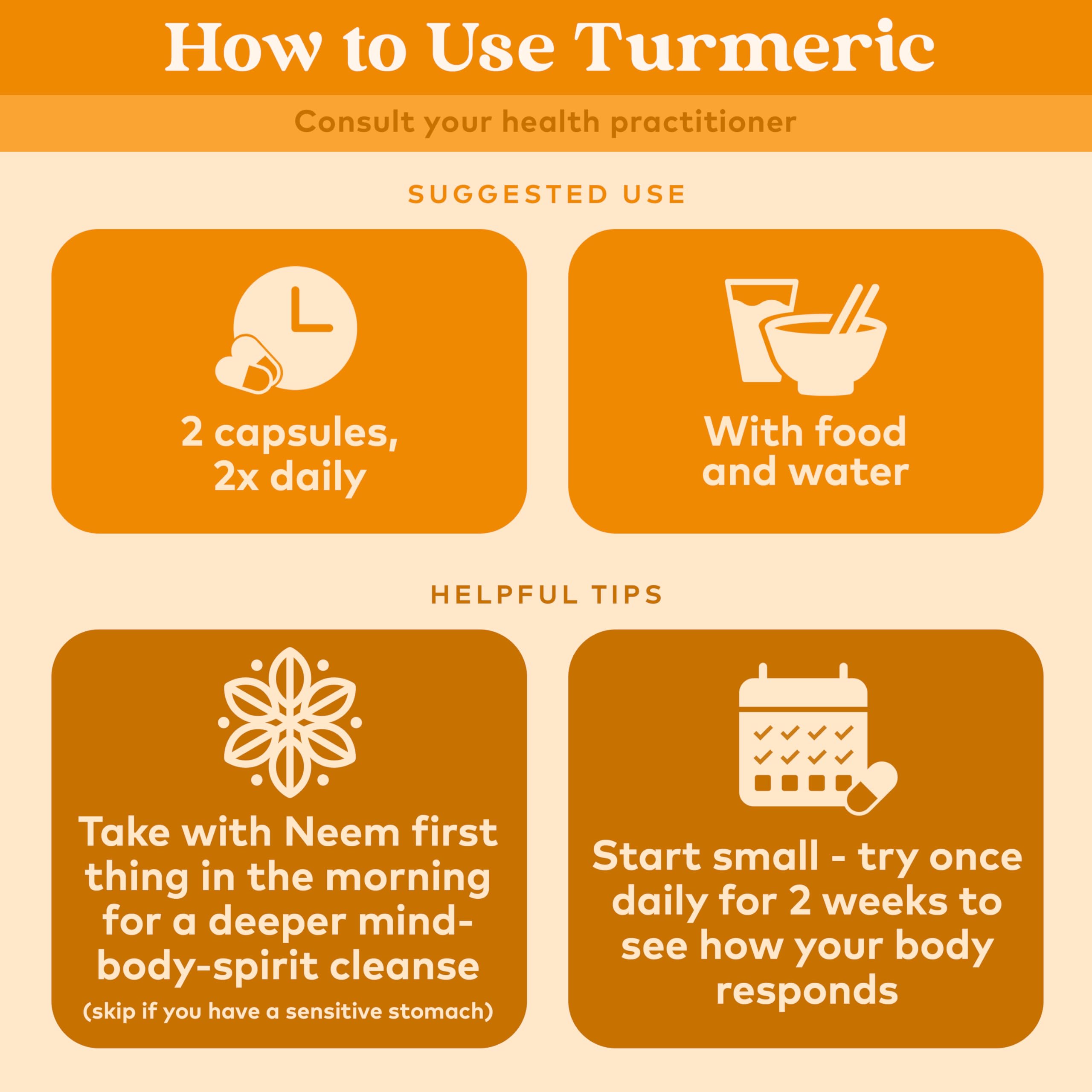 Organic India Turmeric Curcumin bottle pour for easy dosing