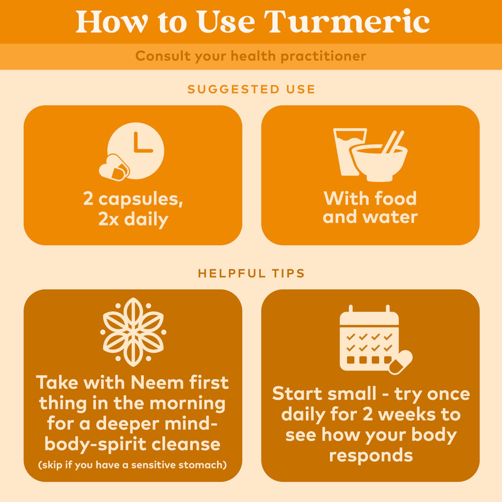 Organic India Turmeric Curcumin bottle pour for easy dosing