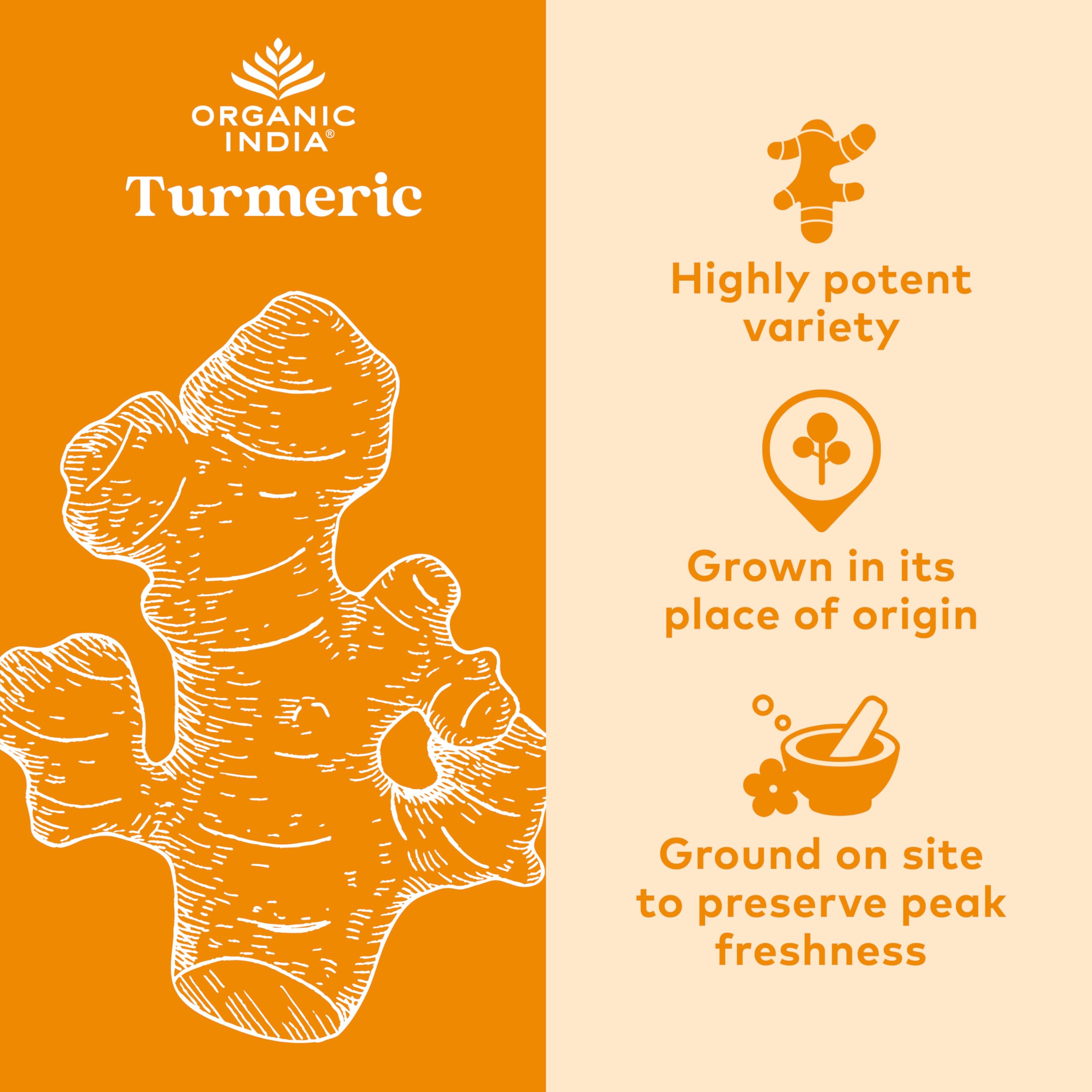 Organic India Turmeric Curcumin capsules close-up for daily use
