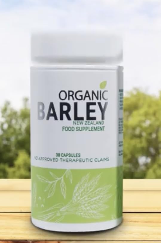 Organic JC Barley Capsule packaging; convenient daily nutrition