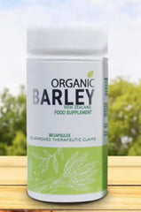 Organic JC Barley Capsule packaging; convenient daily nutrition
