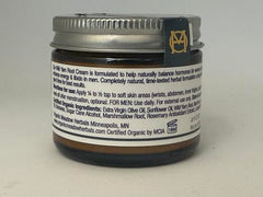 USDA Organic label close-up on Organic Meadow Herbals Wild Yam Cream