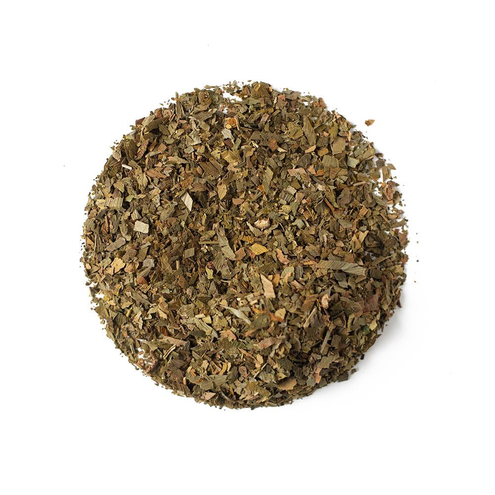 Organic Positively Tea Company branded box on a shelf conveys clear ingredients and trust.