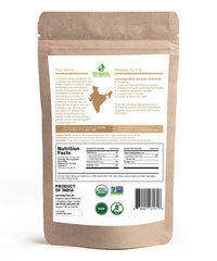 Organic Spice Resource Ashwagandha powder scoop enables simple daily measuring