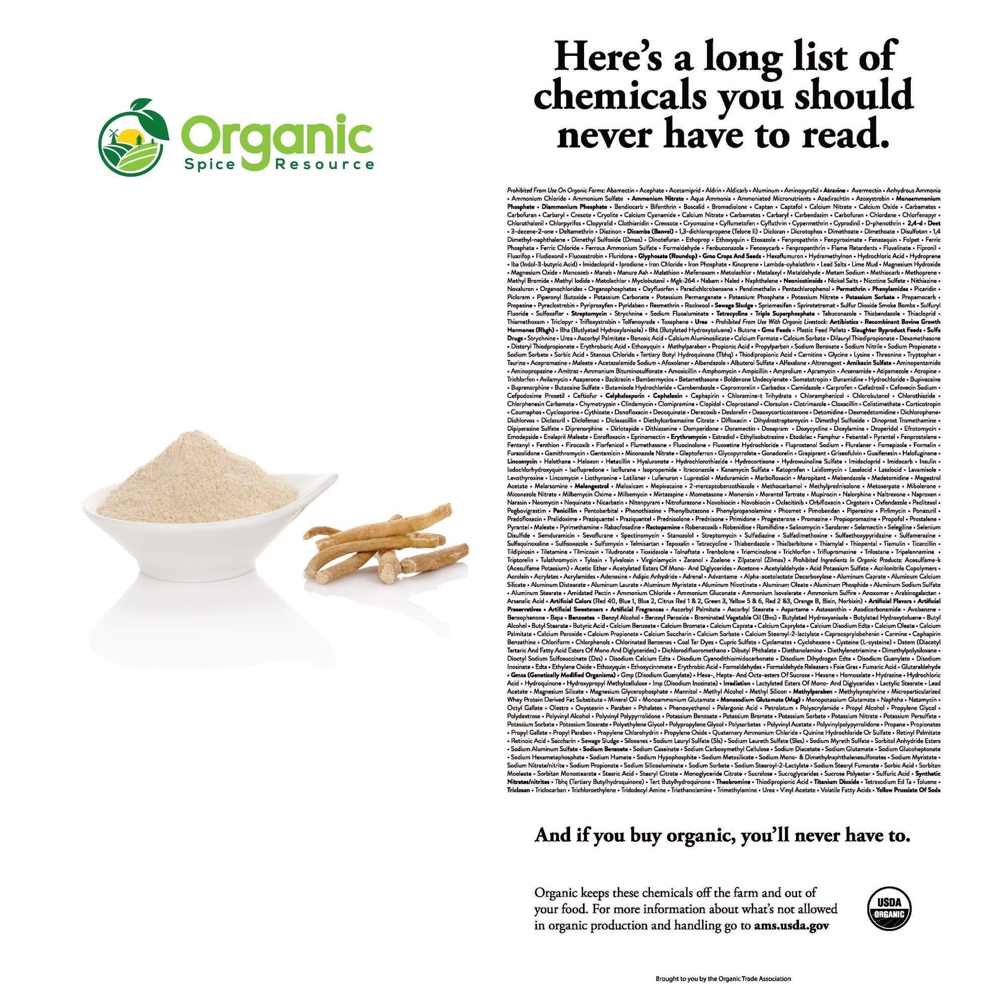 Organic Spice Resource Ashwagandha powder added to smoothie for a convenient morning boost