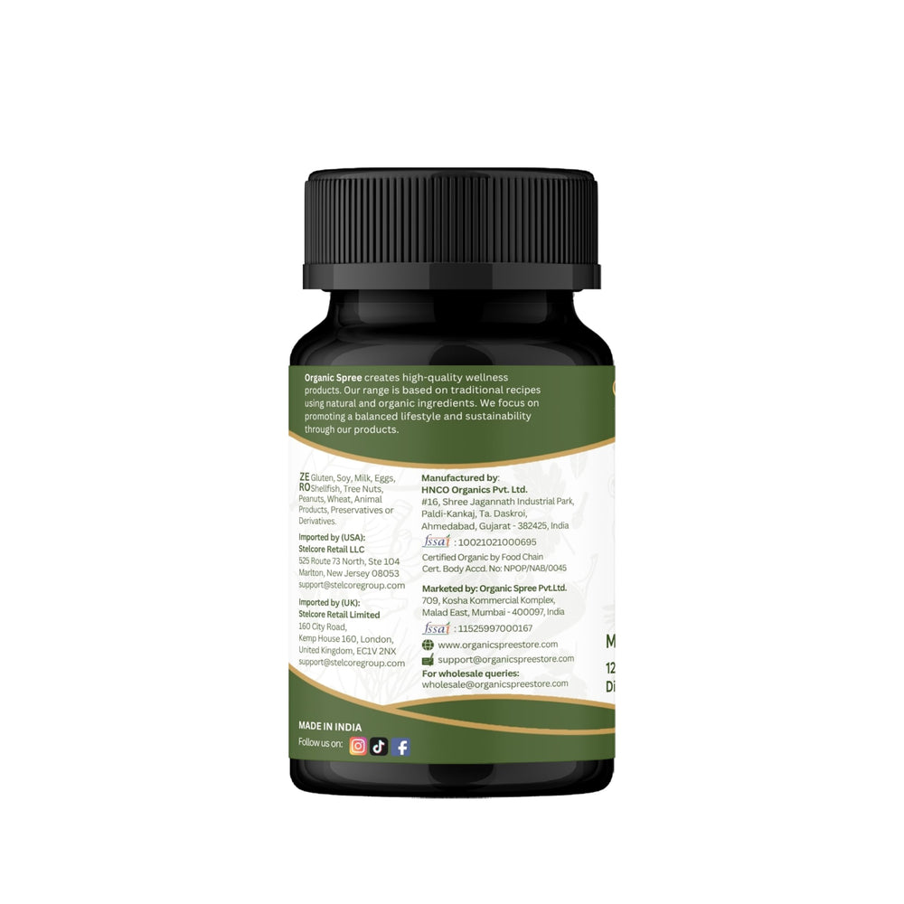 Organic Spree Alfalfa vitamin and mineral profile highlights nutrients.