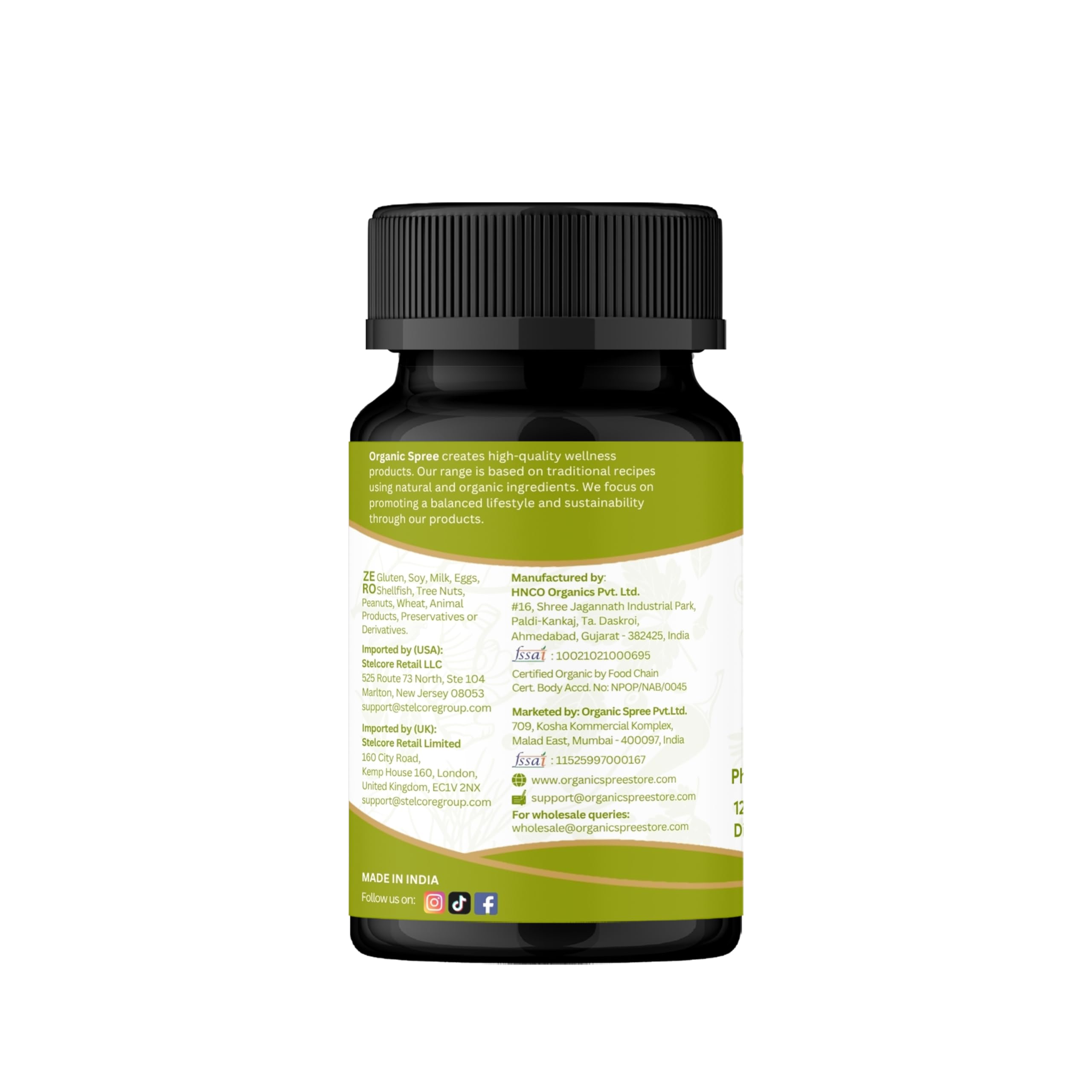 Organic Spree Amla tablets beside a glass of water for daily routine