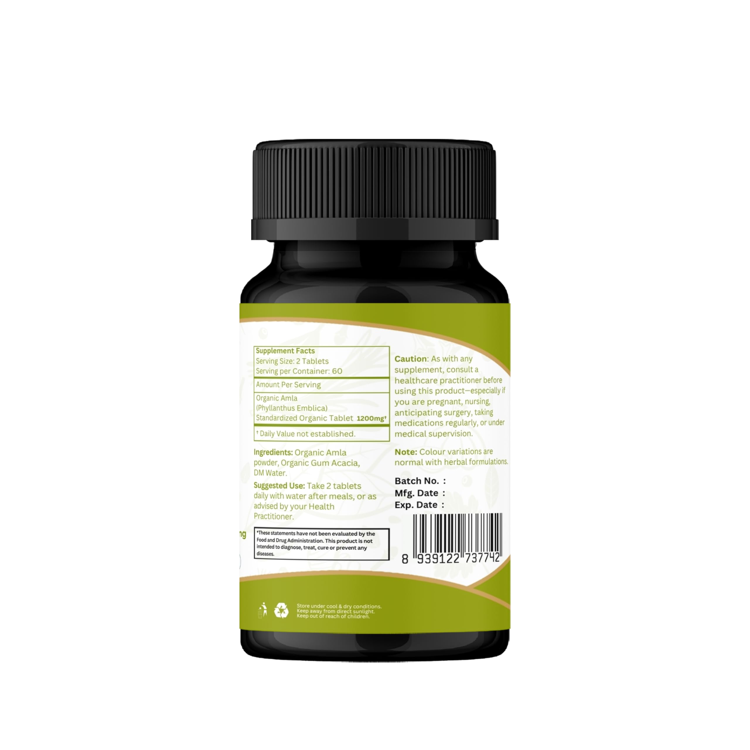 Organic Spree Amla tablets highlight skin and hair benefits