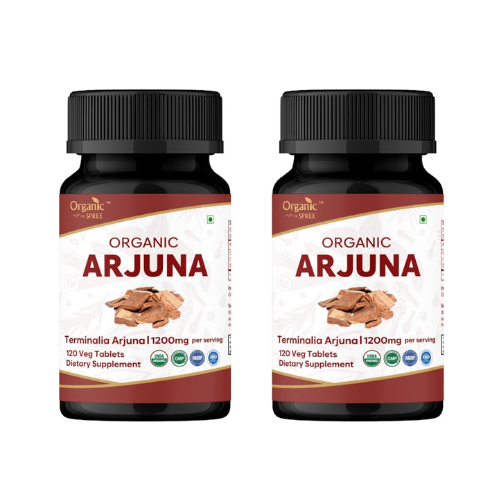 Organic Spree Arjuna bottle front with USDA Organic seal indicating quality