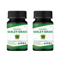 Organic Spree Barley Grass bottle of 120 tablets for daily detox support.