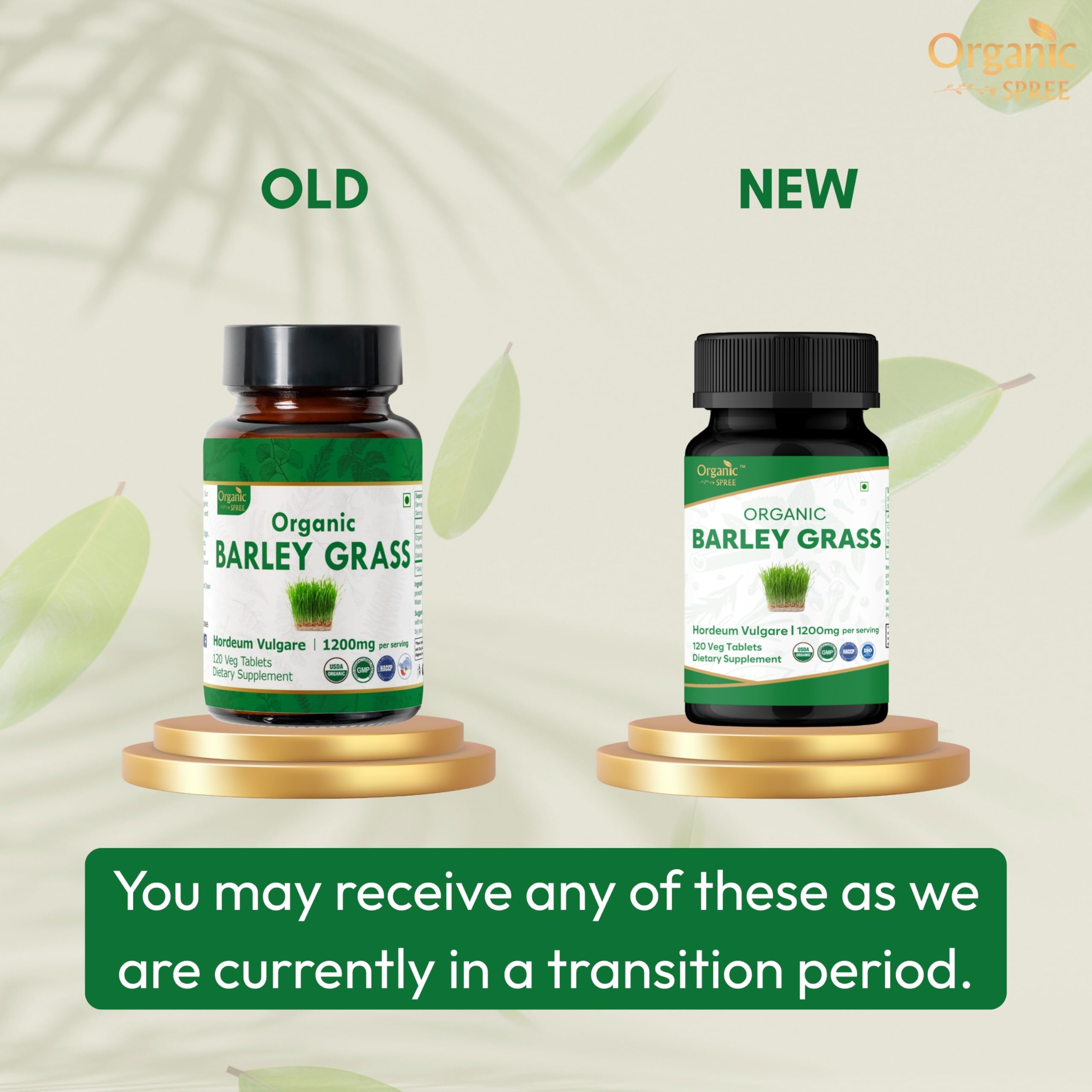 ORGANIC SPREE Barley Grass bottle pour supports quick daily intake.