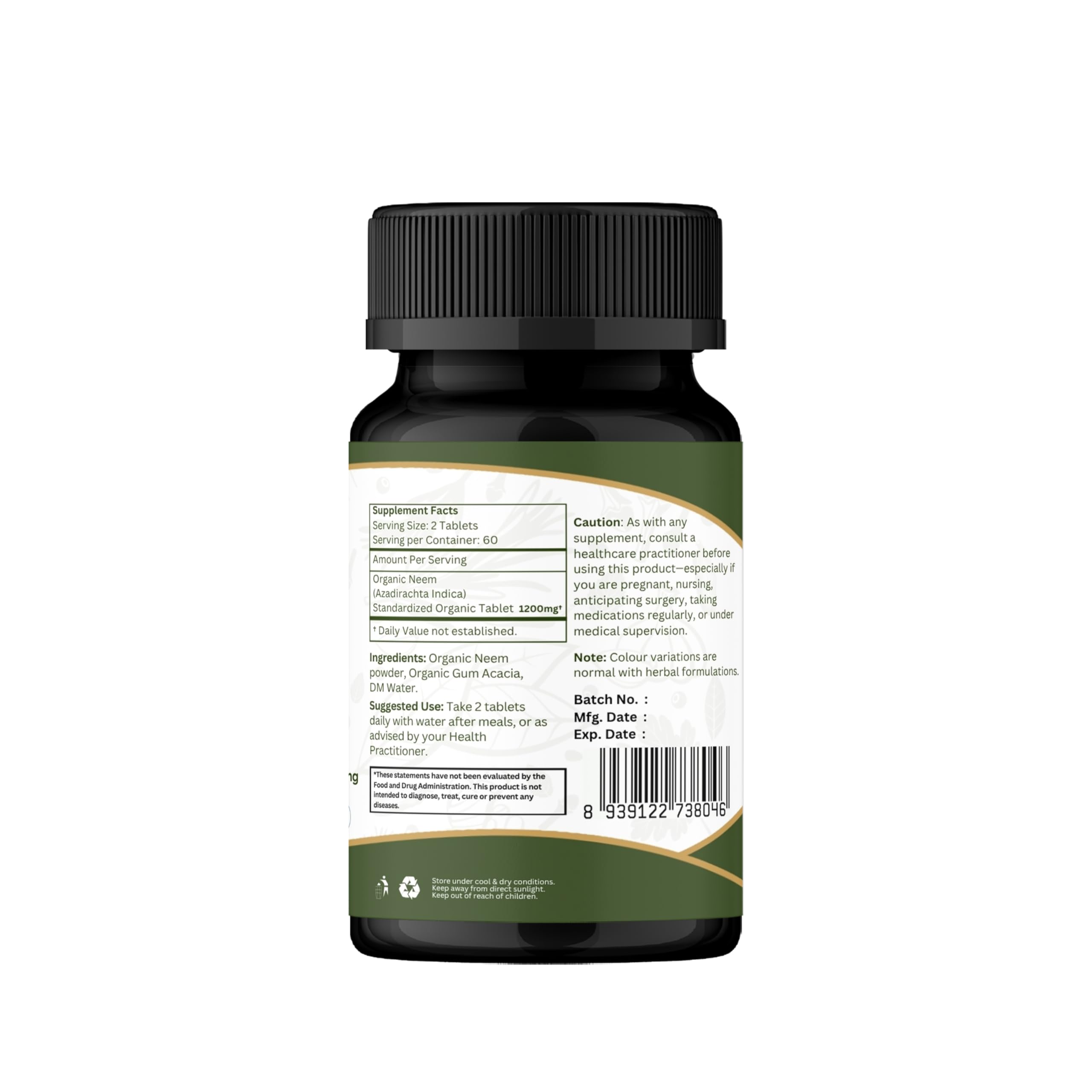 Organic Spree Neem bottle in a morning routine setup promoting consistent use