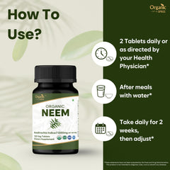 Pouring Organic Spree Neem tablets highlights easy integration into daily routines