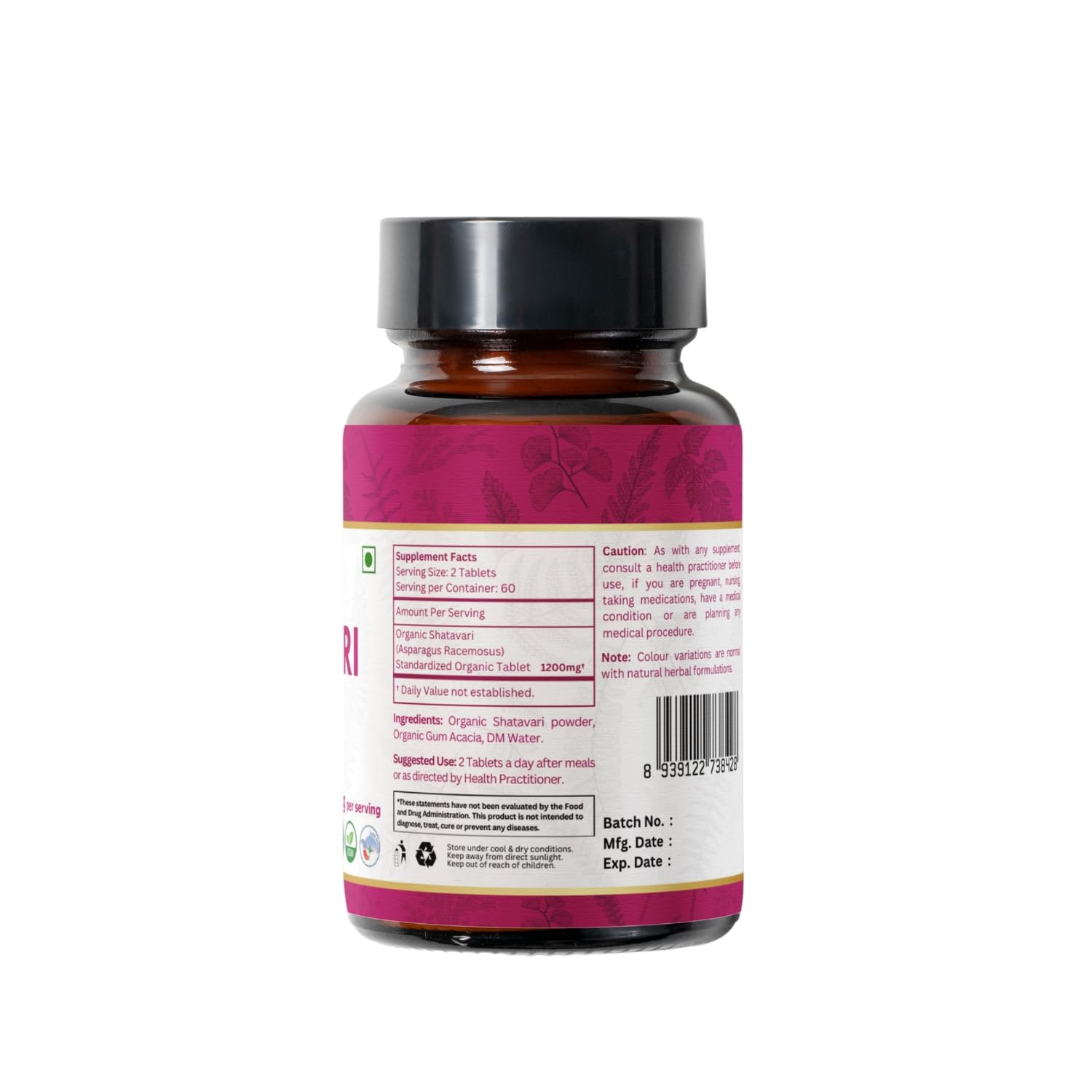Store Organic Spree Shatavari tablets in a cool, dry place