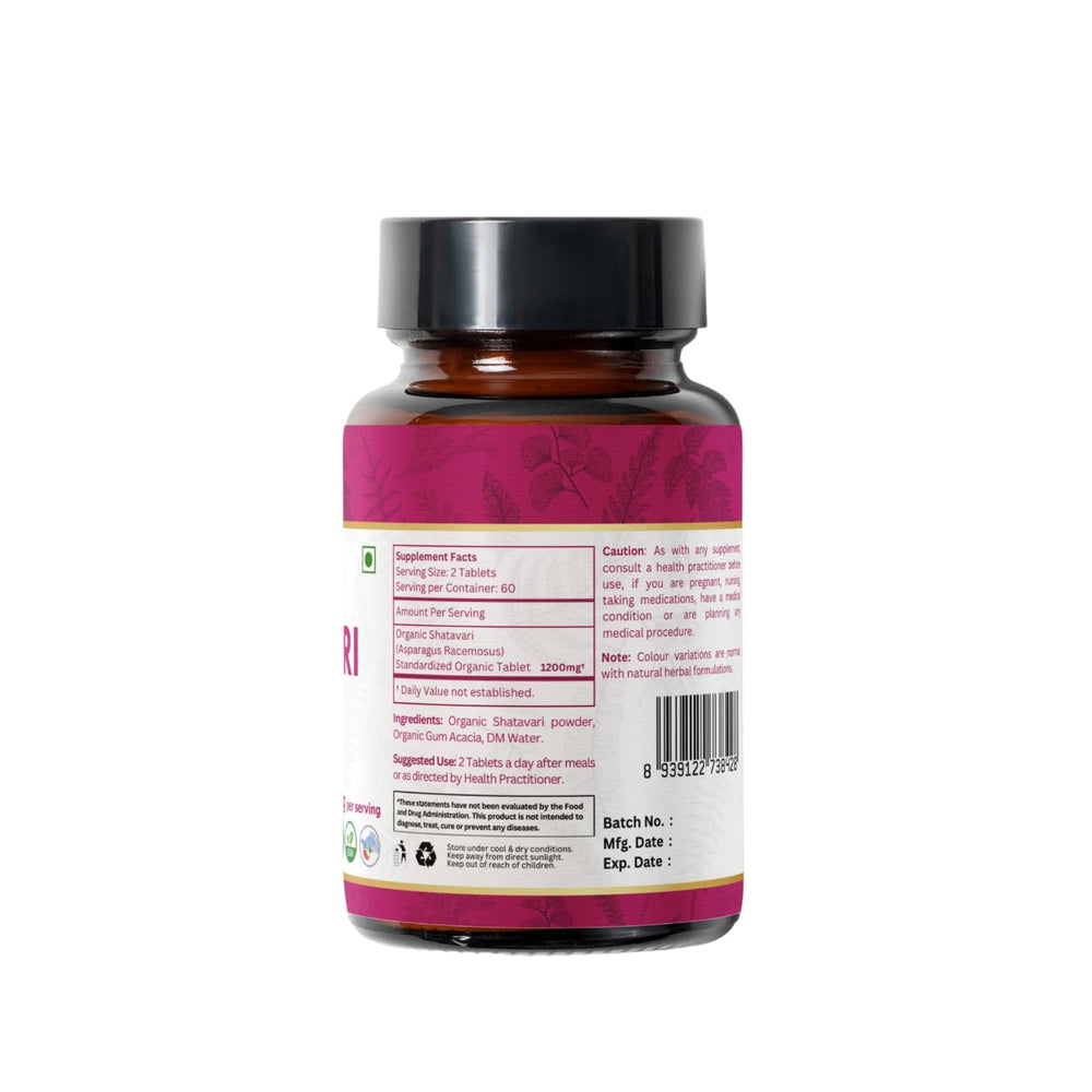 Store Organic Spree Shatavari tablets in a cool, dry place