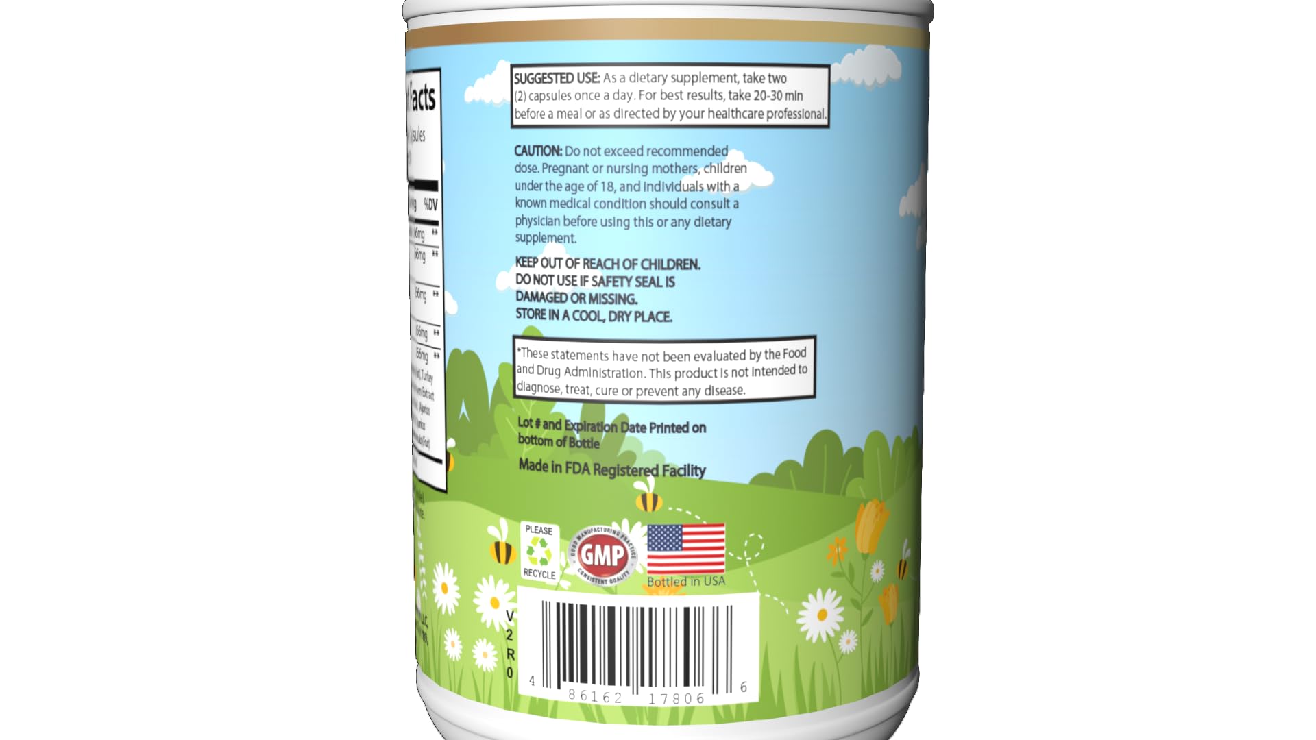 Organic Strength Mushroom 10X jar seal represents reliable quality and safety