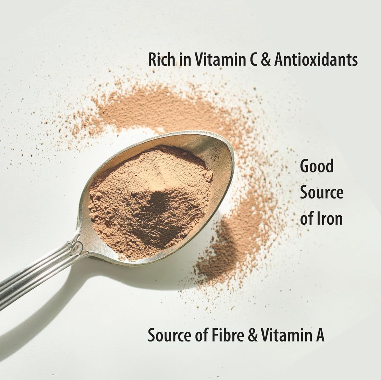 Organic Traditions Amla berry powder close-up showing fine texture for recipes.