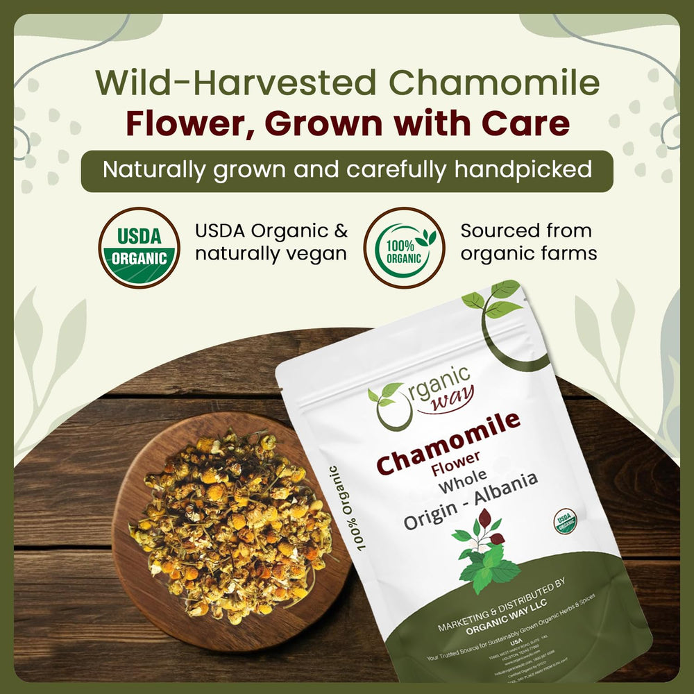 Organic Way chamomile dried flowers sachets demonstrate versatile scent-friendly accents for sachet projects.