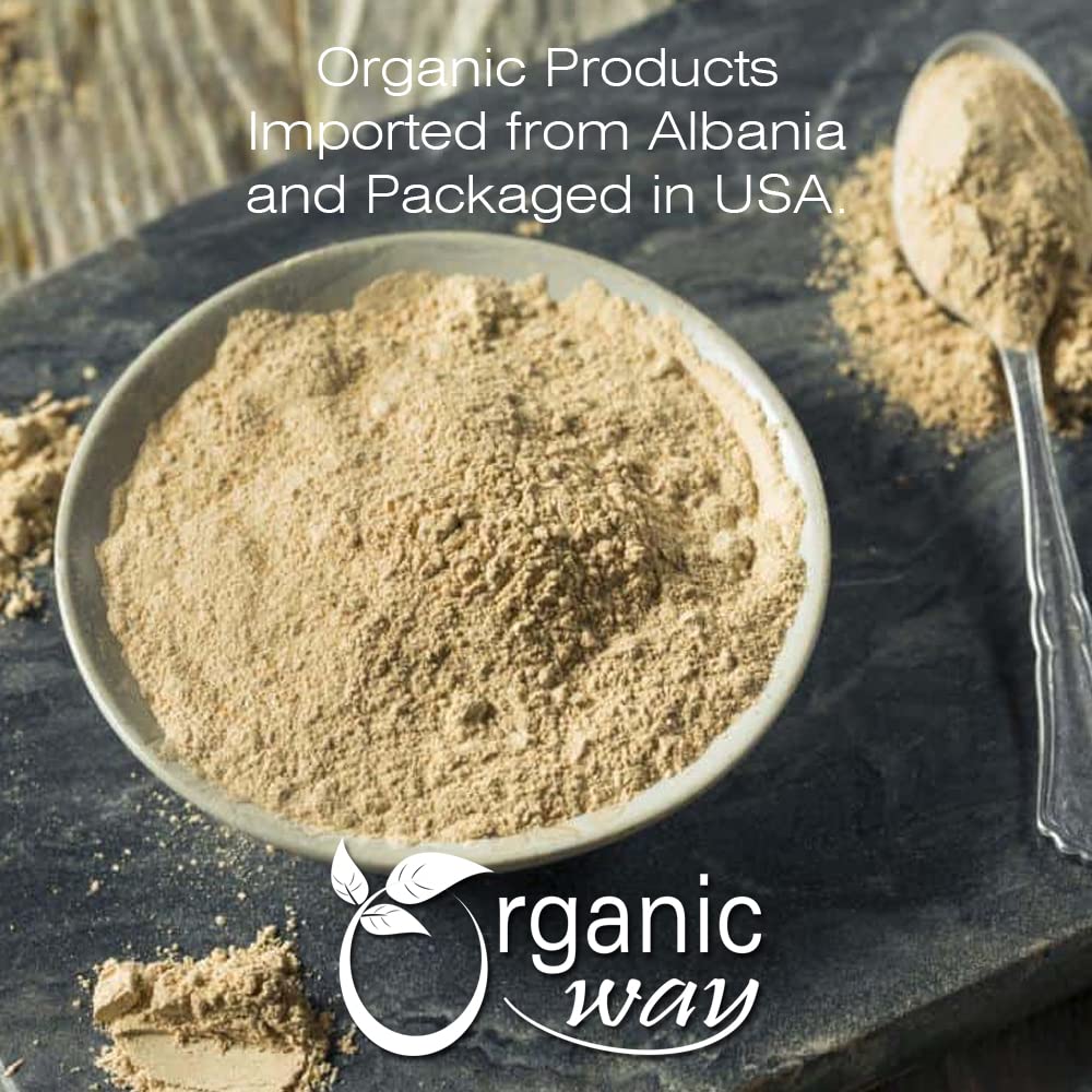 Organic Way Marshmallow Root Powder used in skincare poultice for moisture and softness.