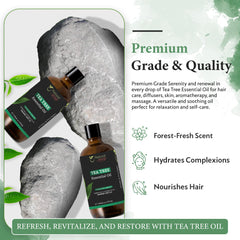 Organic Way Tea Tree Oil skin-care routine for clean, refreshed skin.