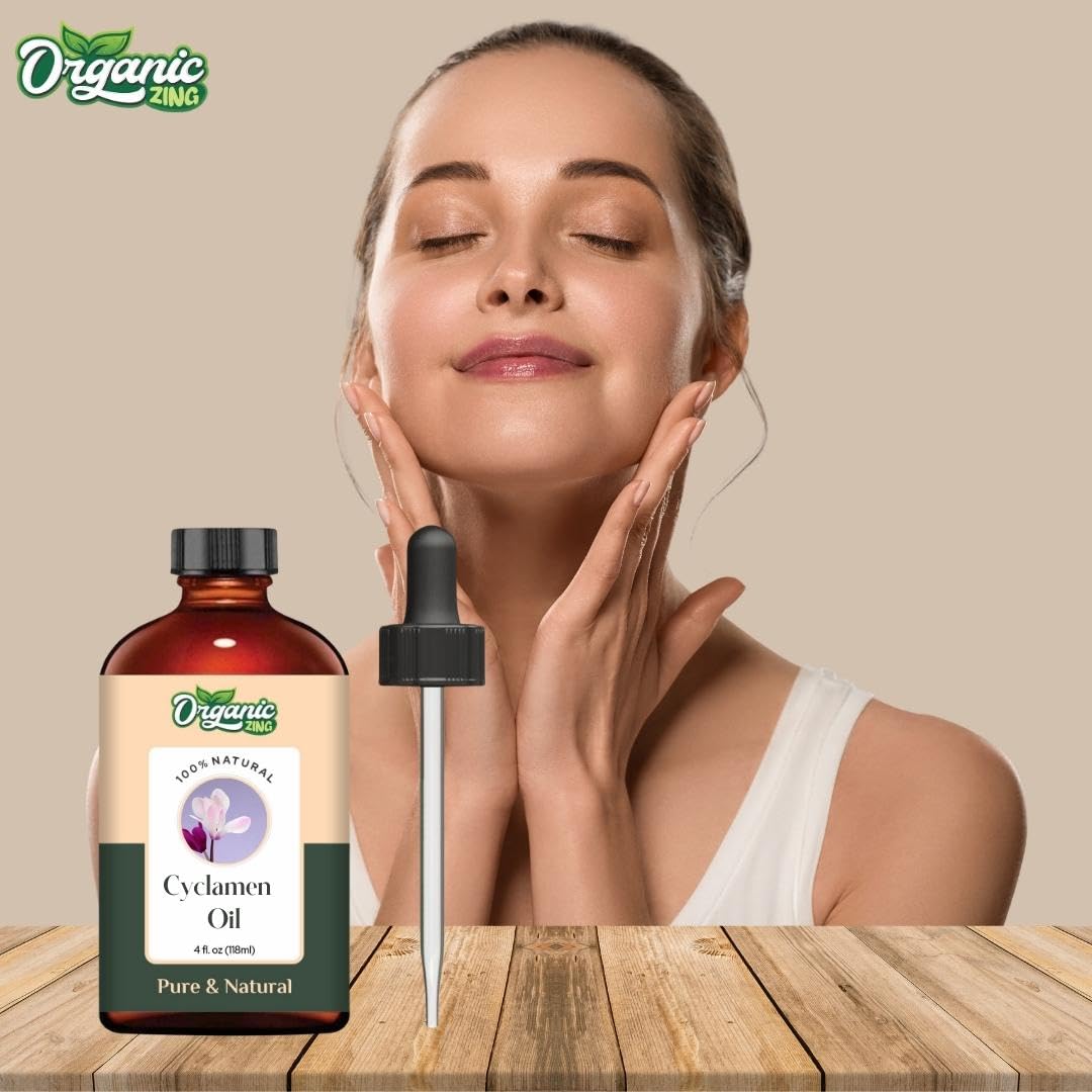 Organic Zing Cyclamen Oil skincare use with natural scent