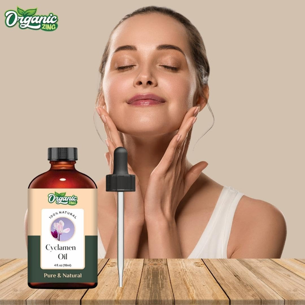 Organic Zing Cyclamen Oil skincare use with natural scent