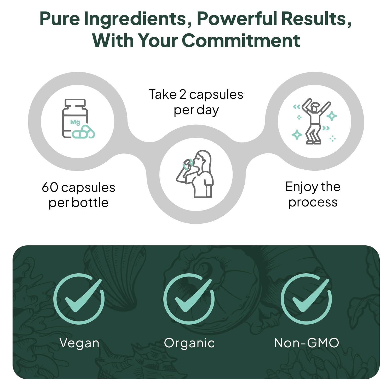 Organics Ocean Better Calcium third-party testing seal signals purity.