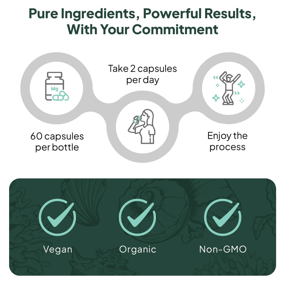 Organics Ocean Better Calcium third-party testing seal signals purity.