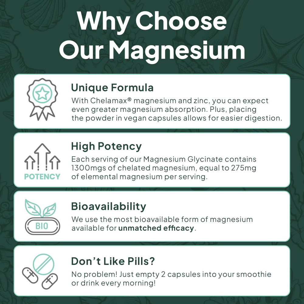 Packaging overview shows compact bottle with a higher-strength formula for on-the-go needs.