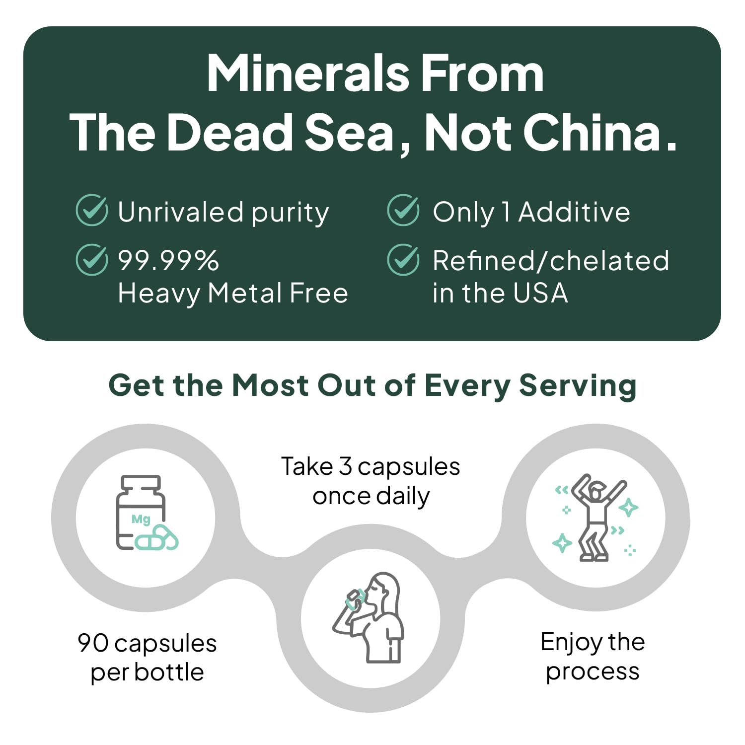 Organics Ocean Real Magnesium Citrate label detail; minimal additives and clarity.