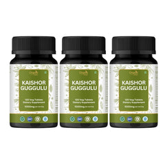 Organic Spree Kaishor Guggulu bottle highlighting joint support for daily movement.