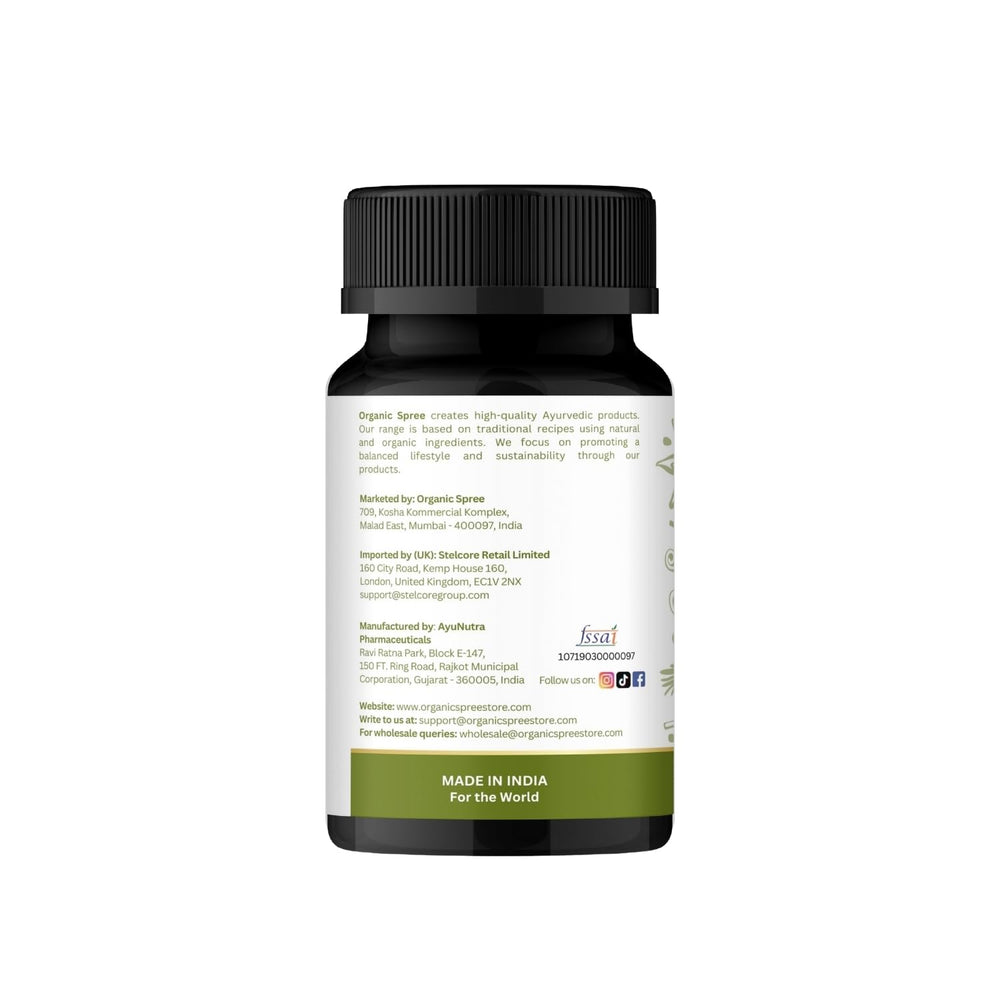 Tablets closeup encourages consistent daily routine with Organic Spree Kaishor Guggulu.