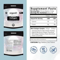 Organifi Collagen Powder scoop highlights convenient serving ritual
