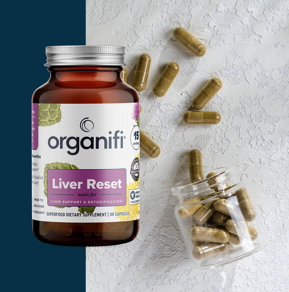 Organifi Liver Reset lifestyle scene demonstrates easy daily integration.