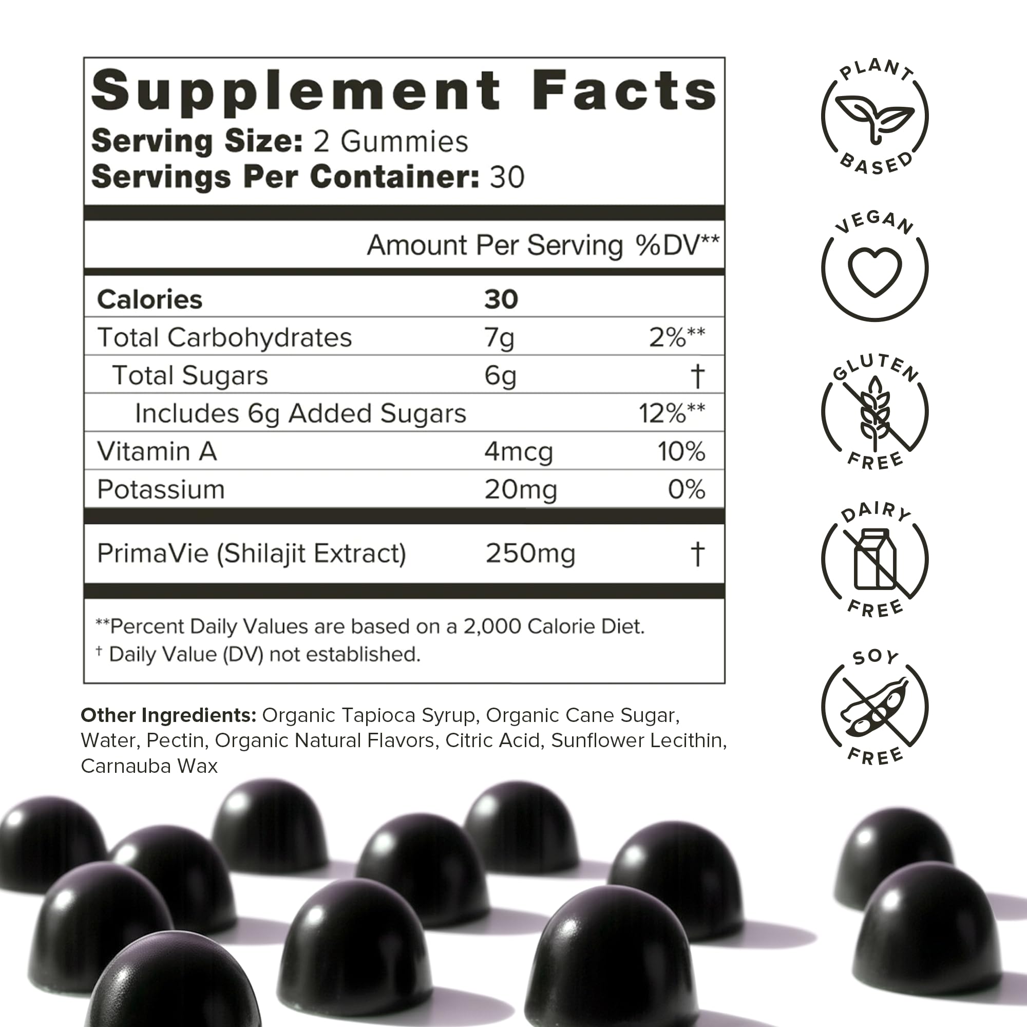 Organifi Shilajit Gummies texture sample reveals rich color and premium formulation.