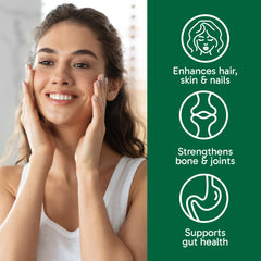 Organika Collagen Enhanced being poured into a glass