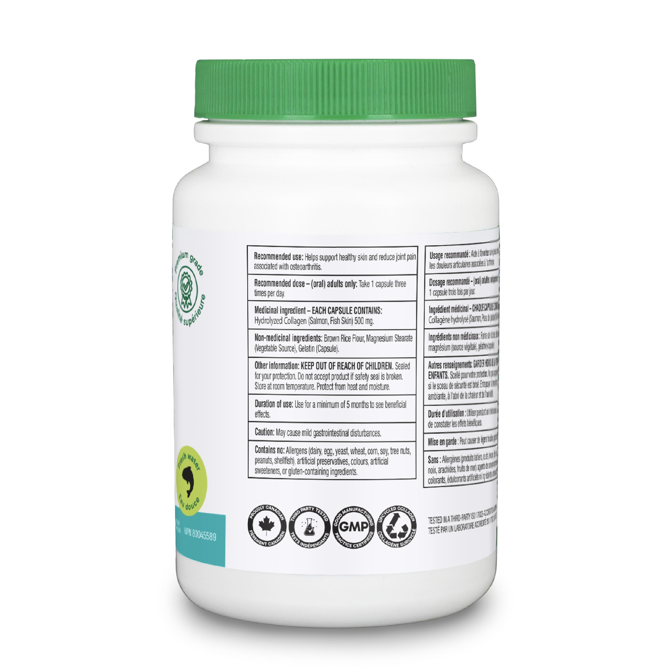 Organika Salmon Collagen smoothie-ready idea shows easy mix into beverages