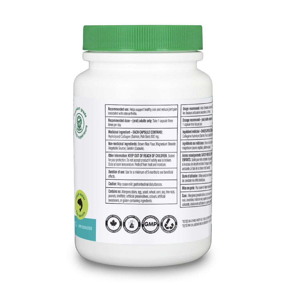 Organika Salmon Collagen smoothie-ready idea shows easy mix into beverages