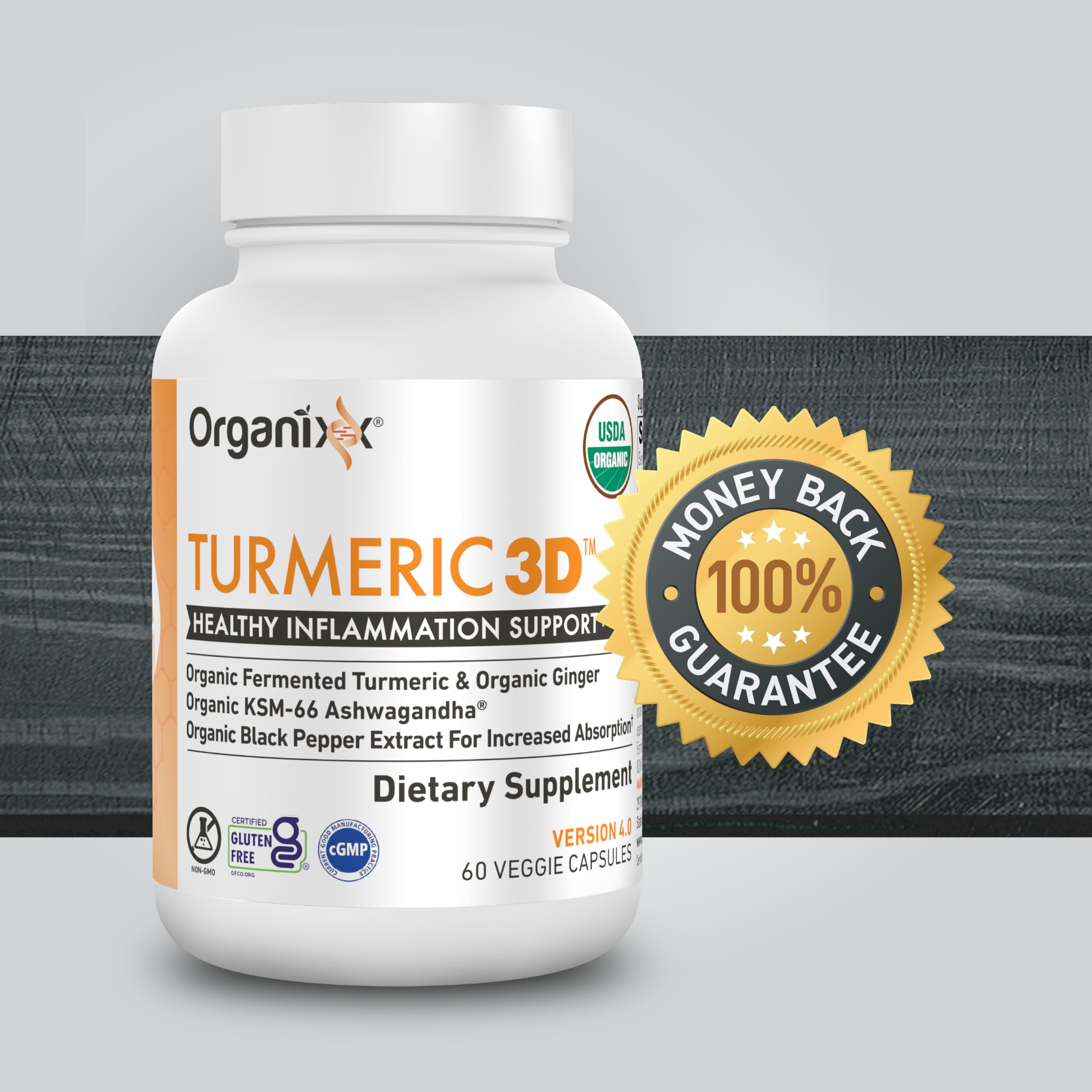 60 vegetarian capsules by Organixx ideal for daily routines.
