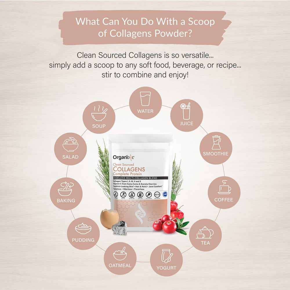 Ingredients highlight showing vitamin C and zinc for absorption