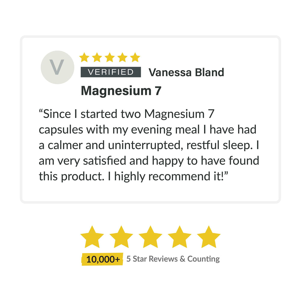 Three-bottle Organixx Magnesium 7 bundle on a kitchen counter.