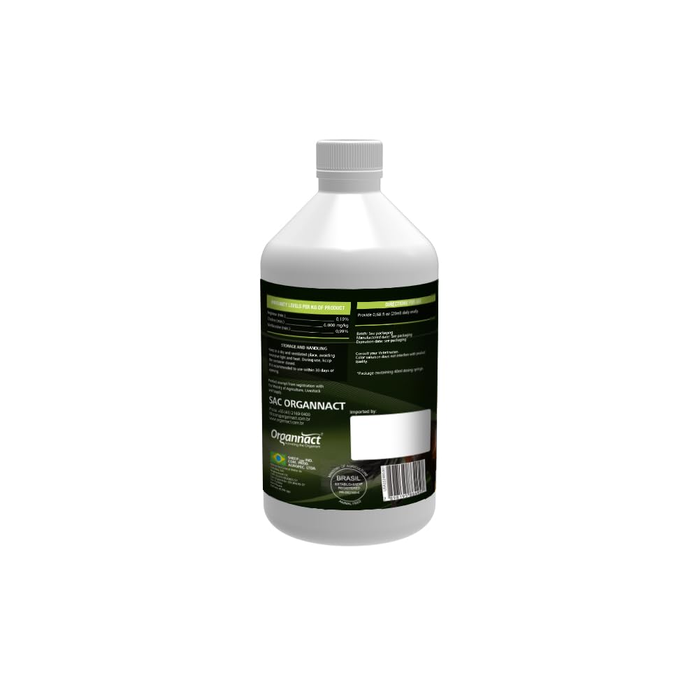 Organnact Hephorse bottle communicates a non-doping, palatable formula for horses.