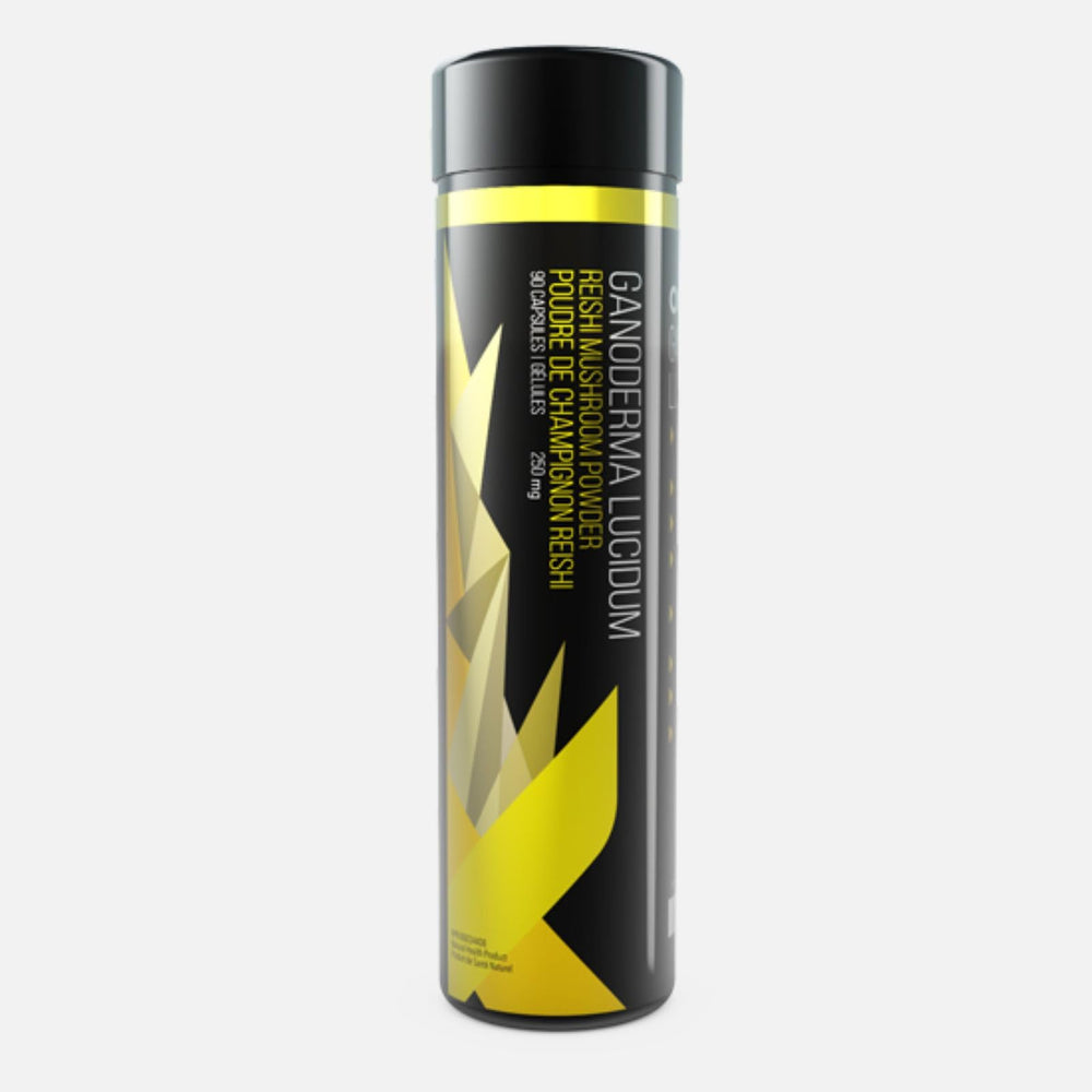 Organo OGX Ganoderma lucidum bottle front view for daily vitality.