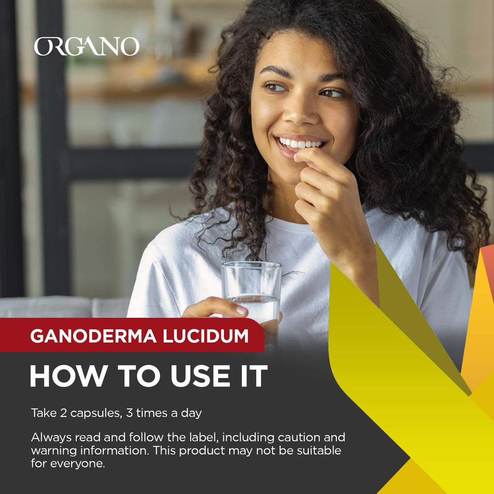 Organo OGX Ganoderma capsules ready to support a mindful daily routine.