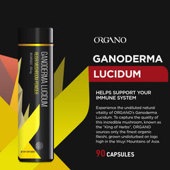 Organo OGX packaging box showcasing premium organic Reishi harvested in Wuyi Mountains.