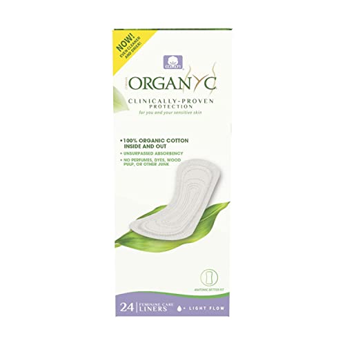 Organyc liner texture enhances absorbency for everyday comfort